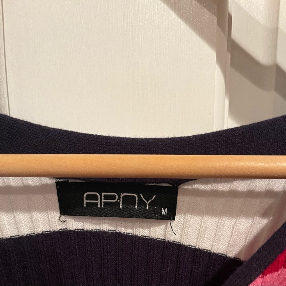 APNY Colorful Striped Long Sleeve Sweater M - Picture 5 of 5